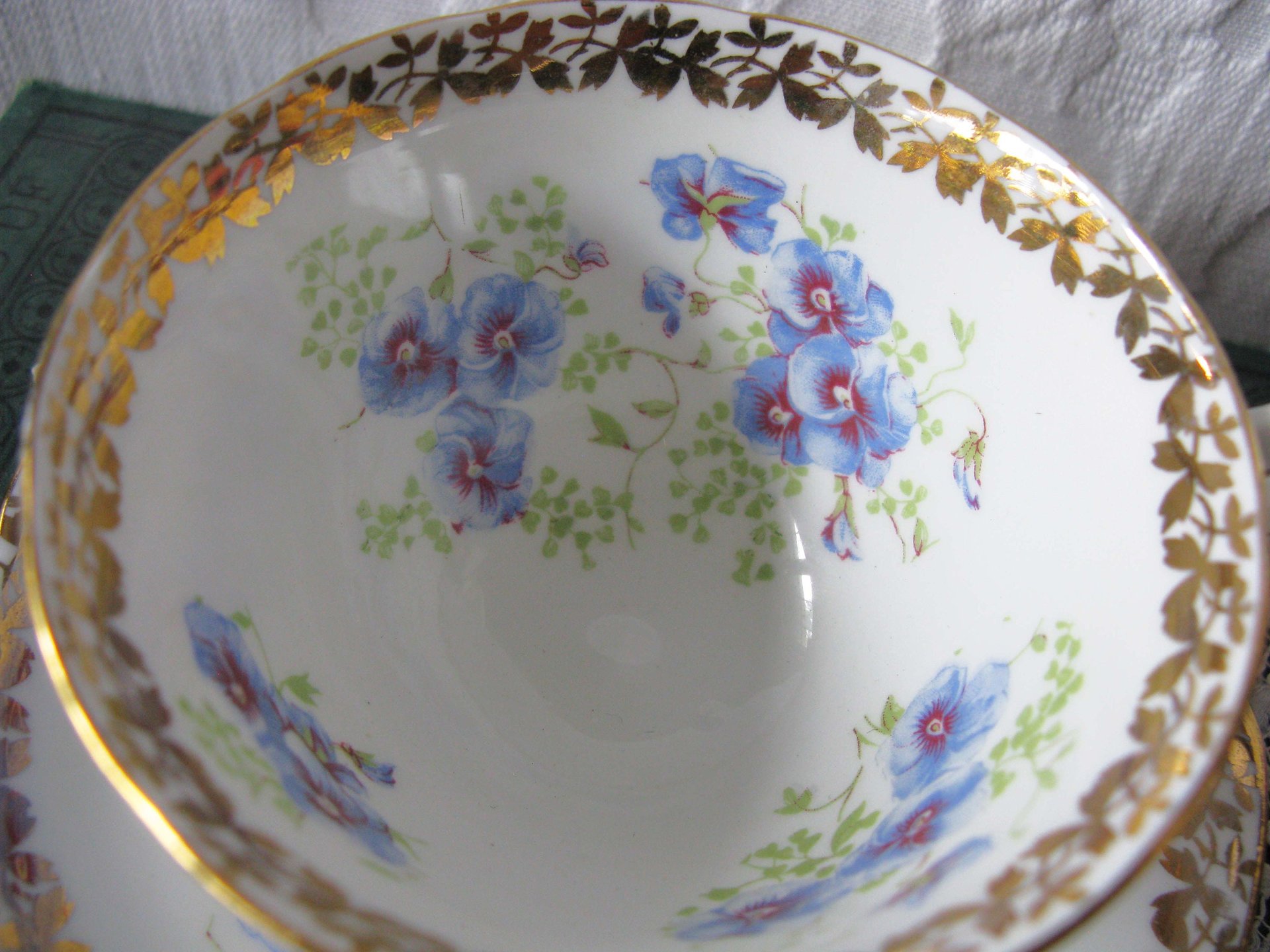 Pansy Tea Cup English Bone China Colingswood Vintage Tea Gift Dainty Elegant Shabby Chic Retro Mid Century Classic British WhenRosesBloom