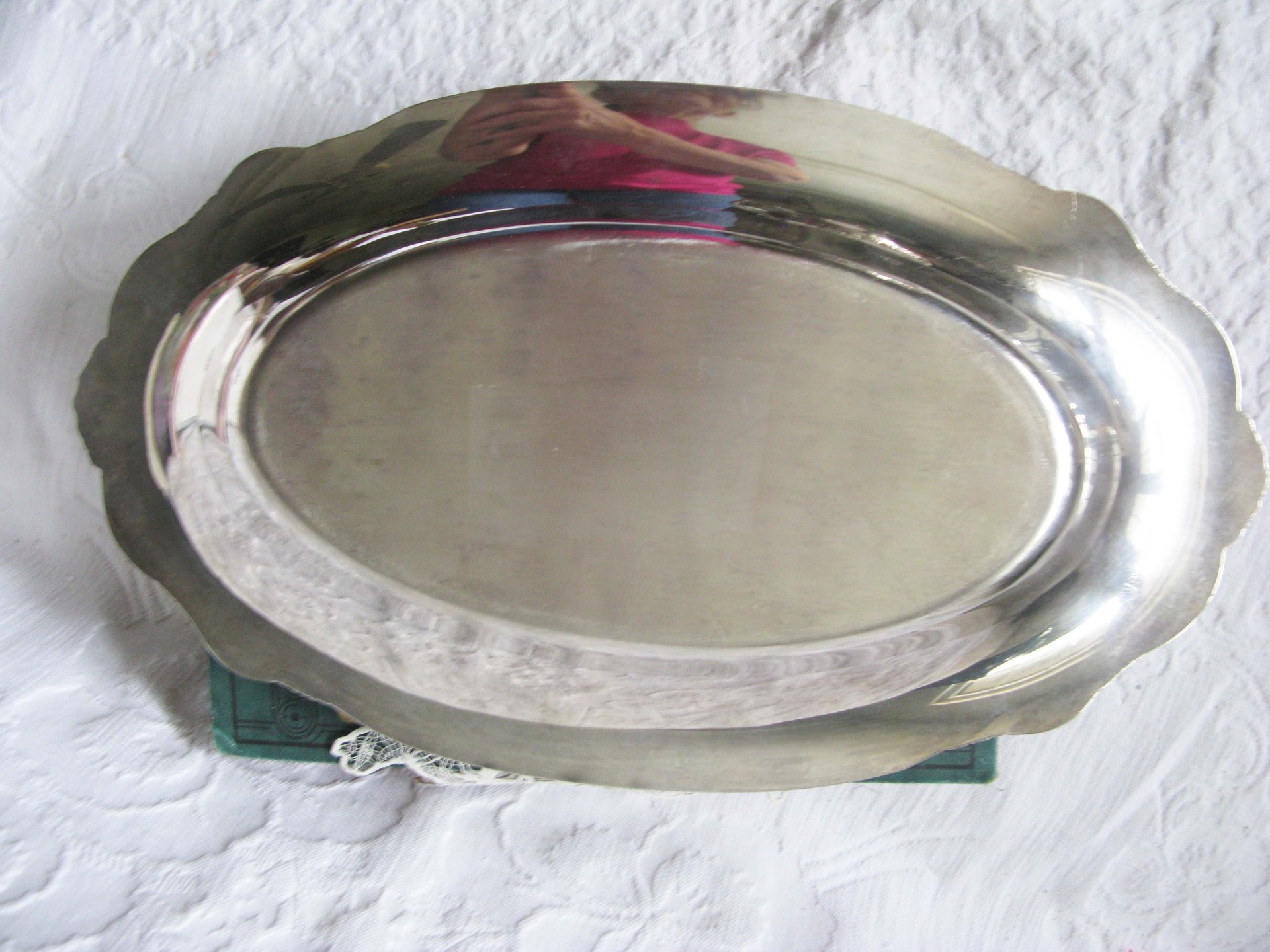 Silver Oval Tray Rogers Remembrance pattern 1948 Vintage Party Tea Time Tea Gift Wedding Anniversary Gift Entertainment WhenRosesBloom