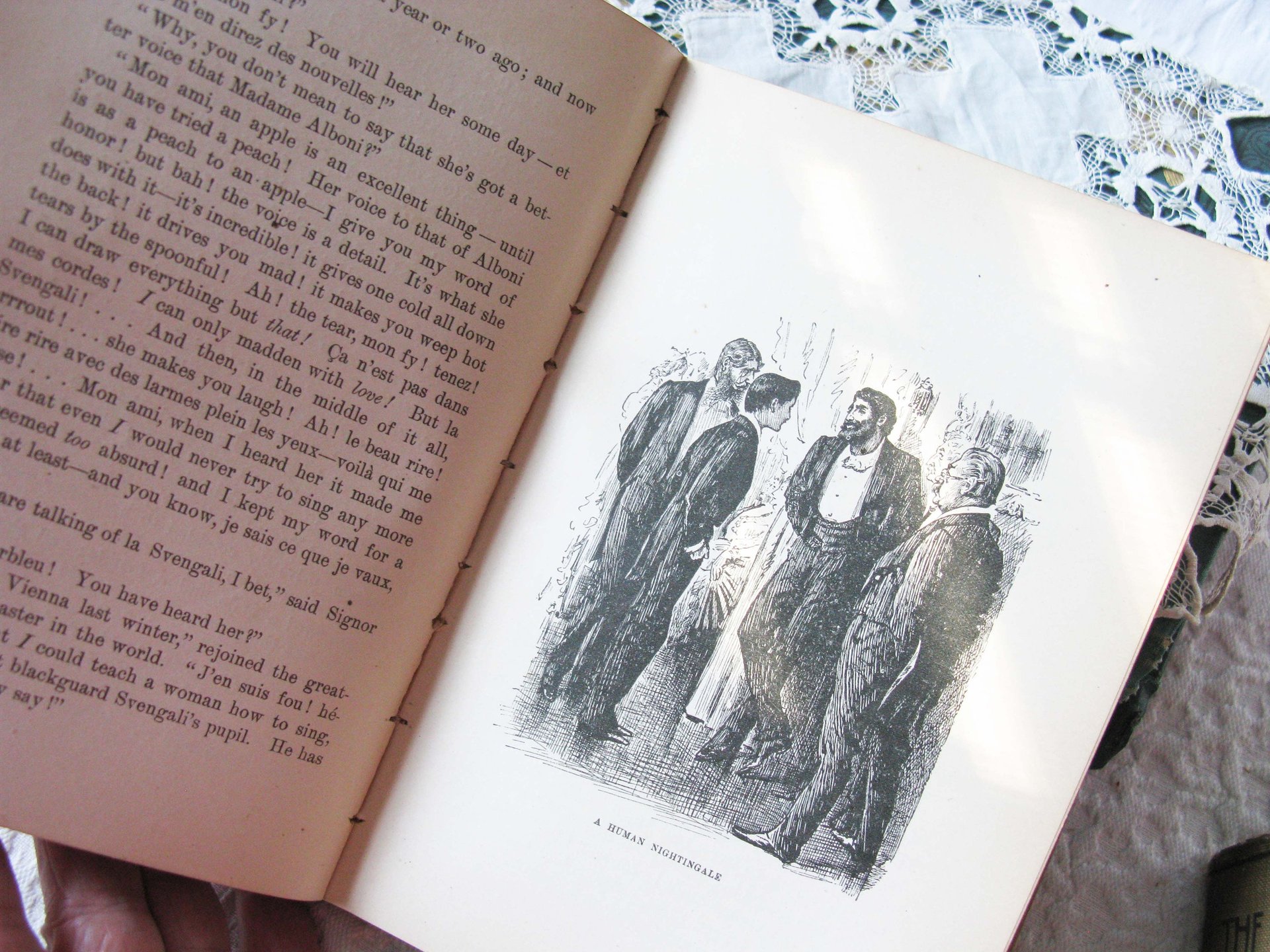 Vintage Book Trilby Du Maurier 1st Edition Pretty Decorative Book Classic Book Gift  Library Decor Art Nouveau Edwardian  WhenRosesBloom