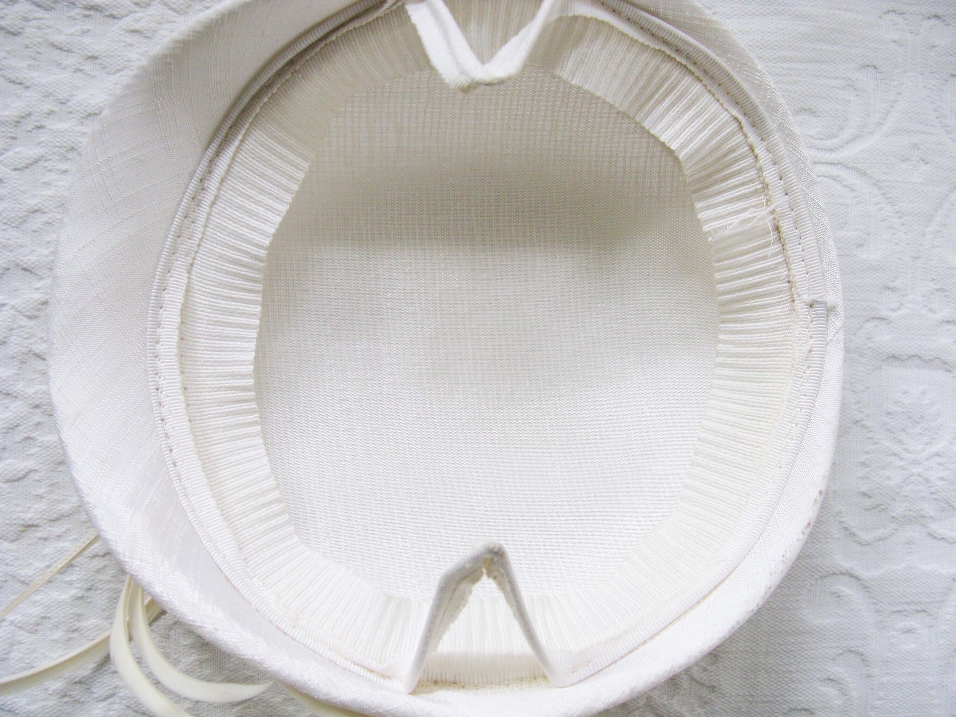 Vintage Hat White Fascinator Cocktail Tea Party Wedding Bridal Art Deco Gatsby Hat w/Feathers Mid Century WhenRosesBloom