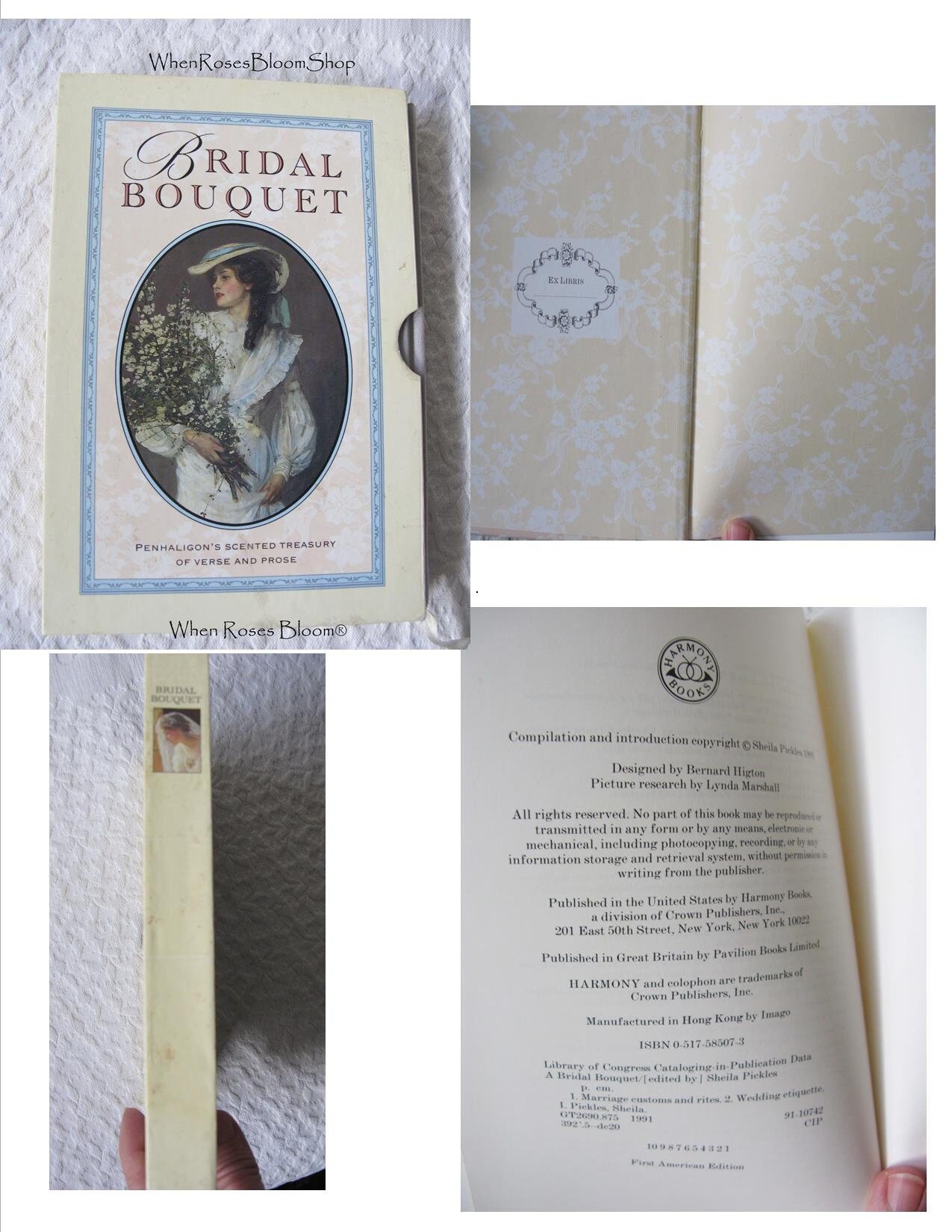 Vintage Penhaligon Scented Book Bridal Bouquet 1st Ed Perfumed Classic Romantic Love Gift  Wedding Decorative Library Decor   WhenRosesBloom