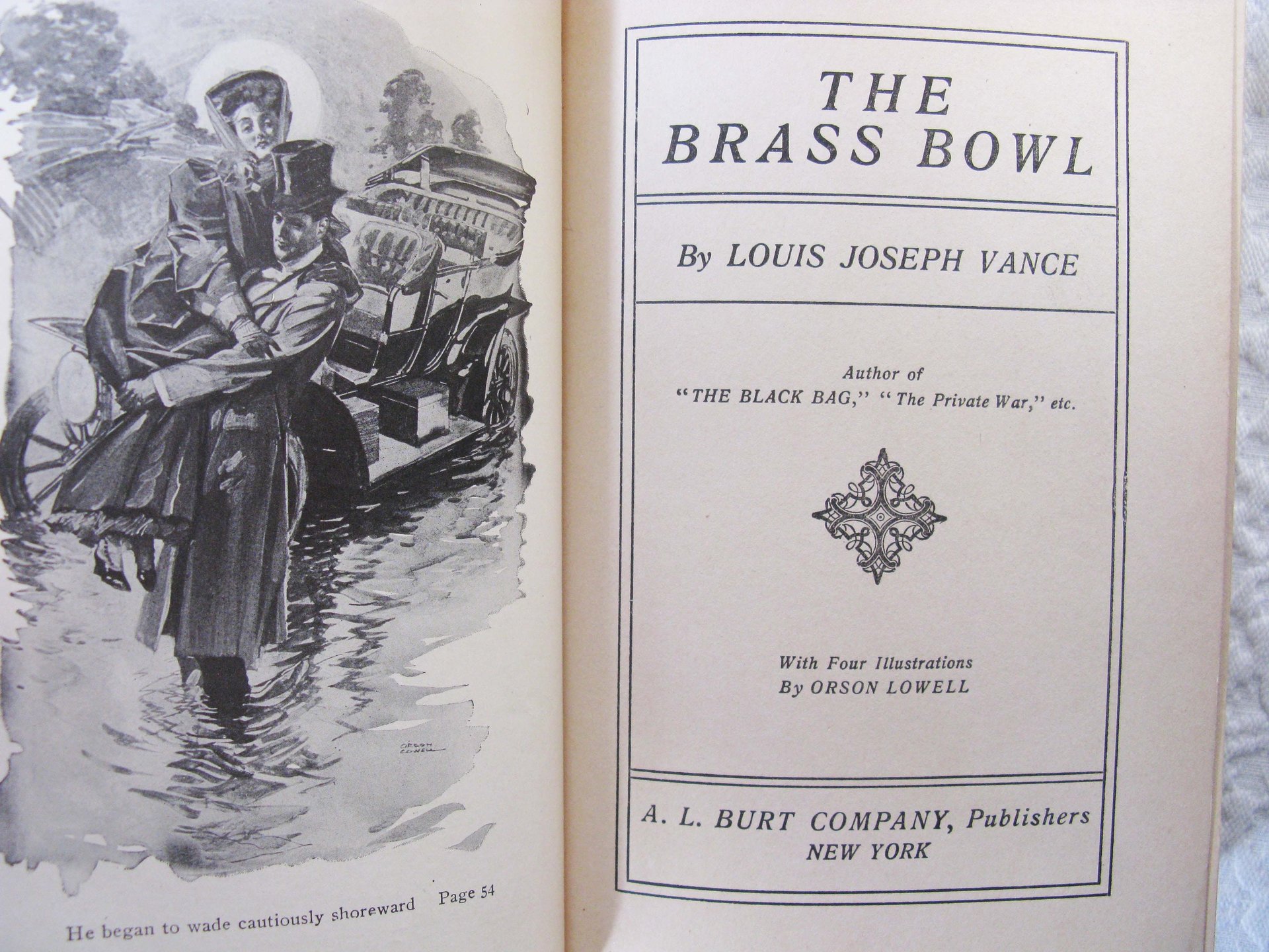 Vintage Green Book The Brass  Bowl Edwardian Romantic Comedy Decorative Cover Artwork Library Decor Gift 1st edition WhenRosesBloom