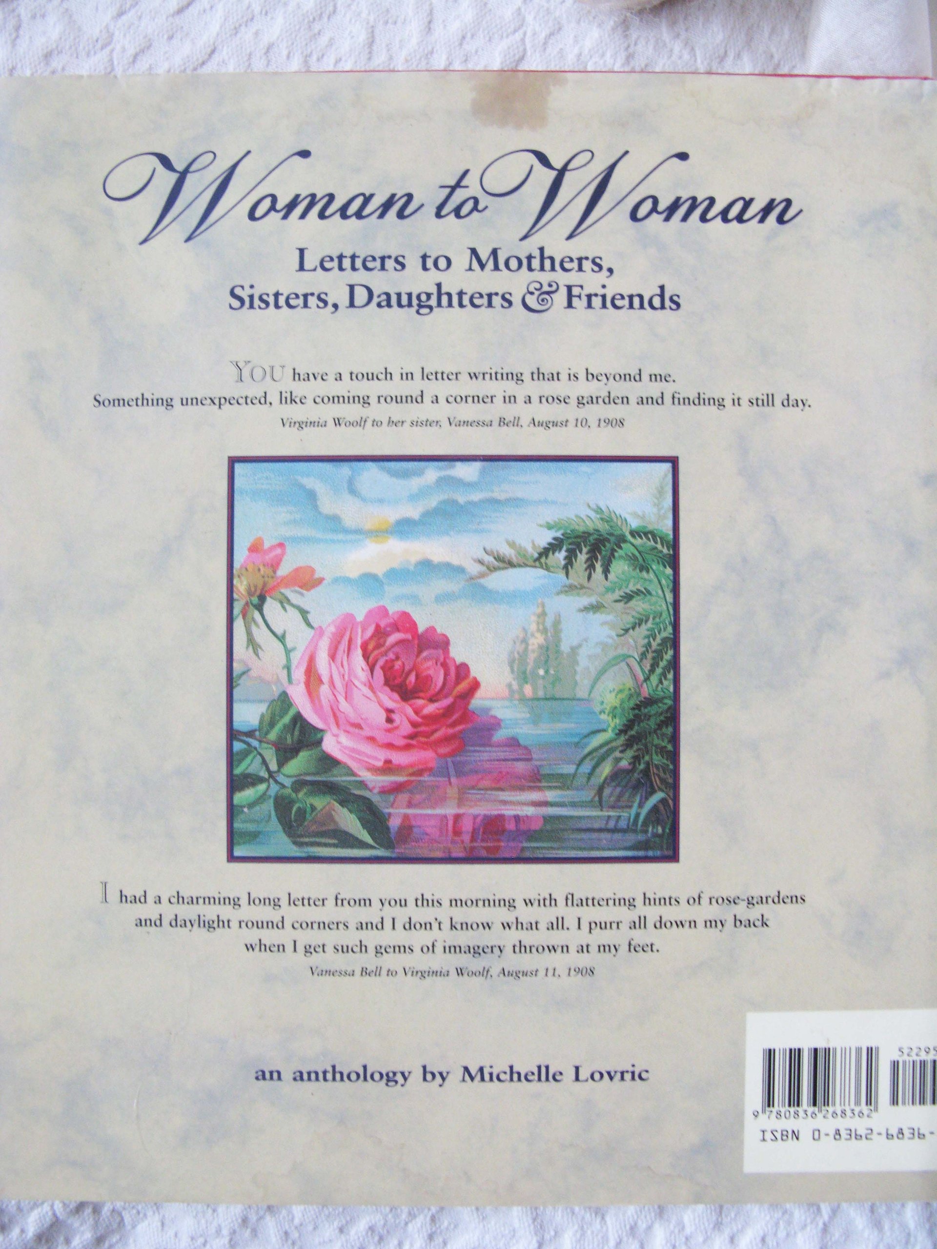 Vintage Book Woman to Woman Letters between mothers, daughters, sisters & friends gift book 1st Ed  Decorative Library Decor WhenRosesBloom