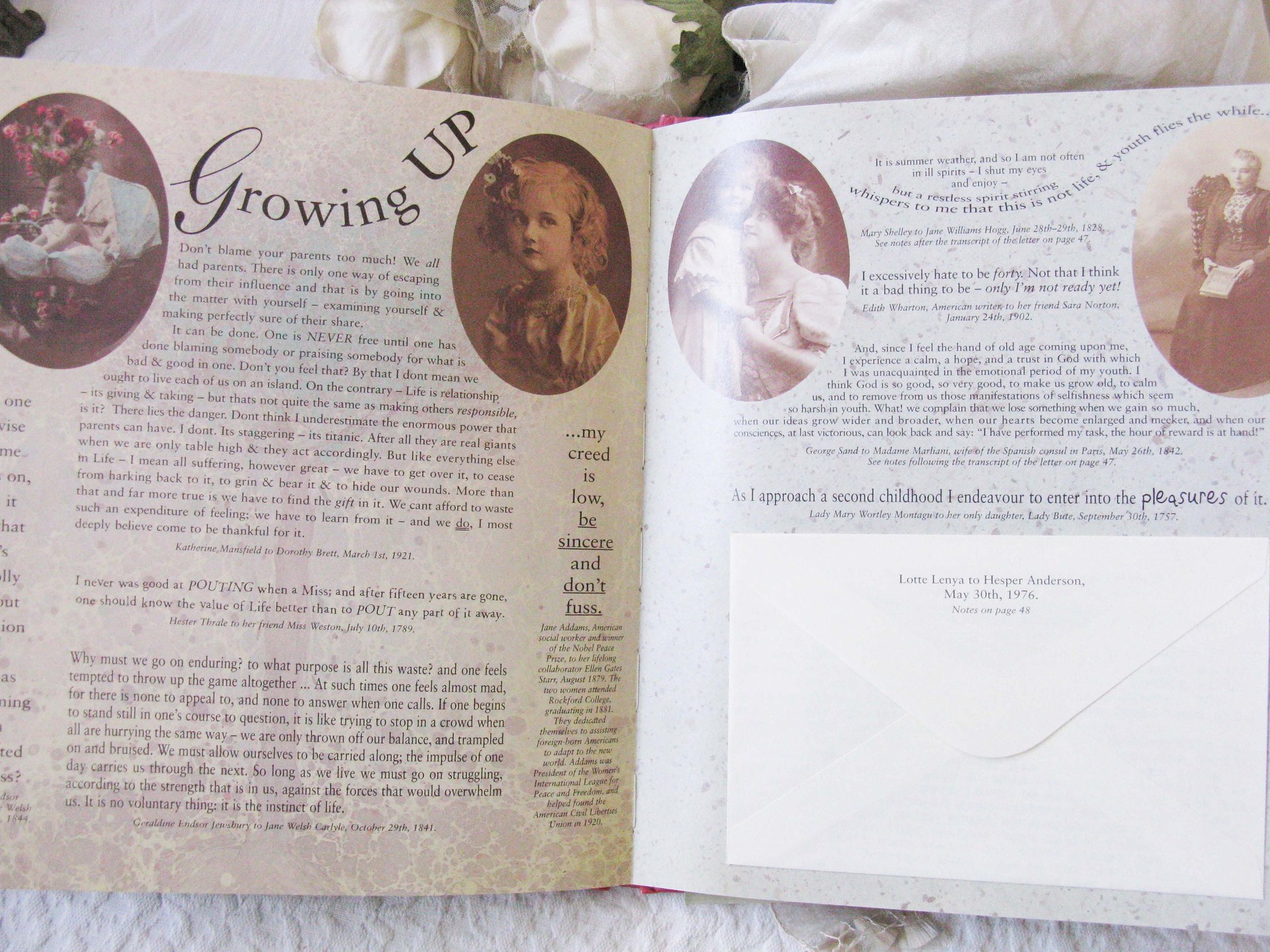 Vintage Book Woman to Woman Letters between mothers, daughters, sisters & friends gift book 1st Ed  Decorative Library Decor WhenRosesBloom