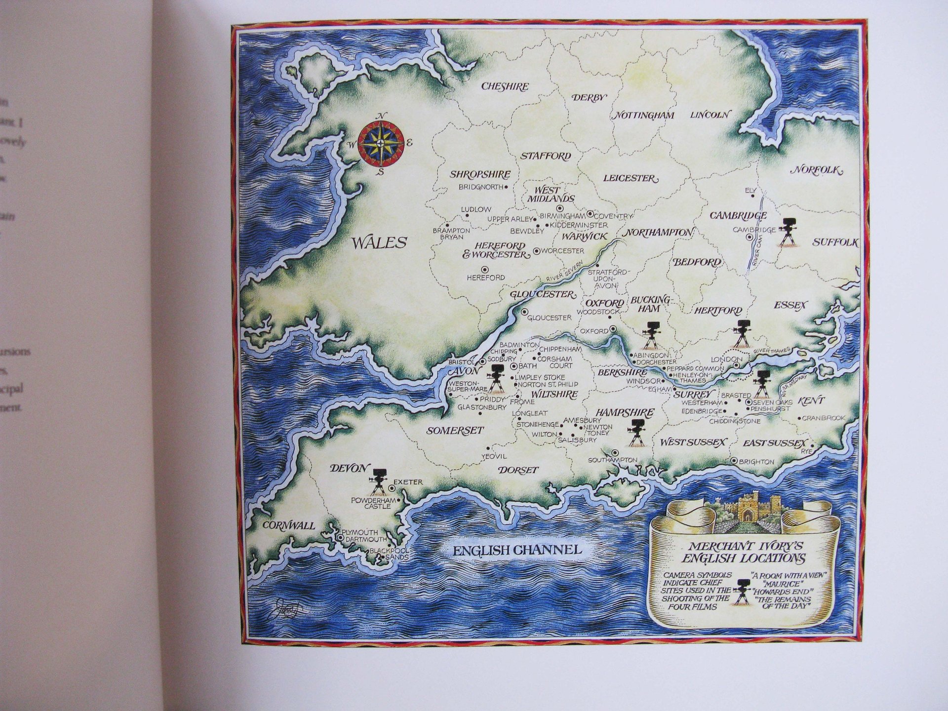 Vintage Book Merchant Ivory English Landscape gift book  Detailed Look into Merchant Ivory Films Decorative Library Decor WhenRosesBloom