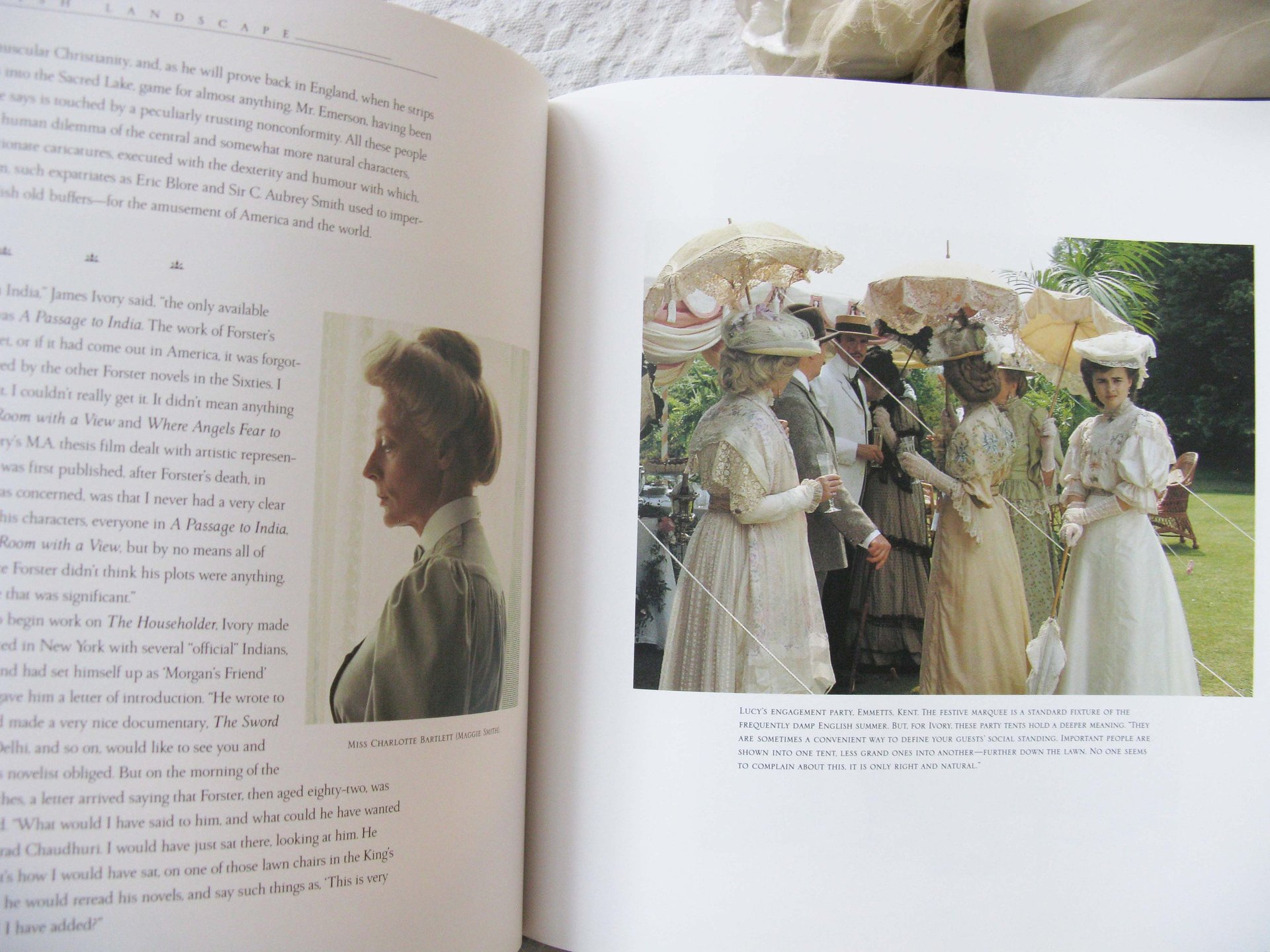 Vintage Book Merchant Ivory English Landscape gift book  Detailed Look into Merchant Ivory Films Decorative Library Decor WhenRosesBloom