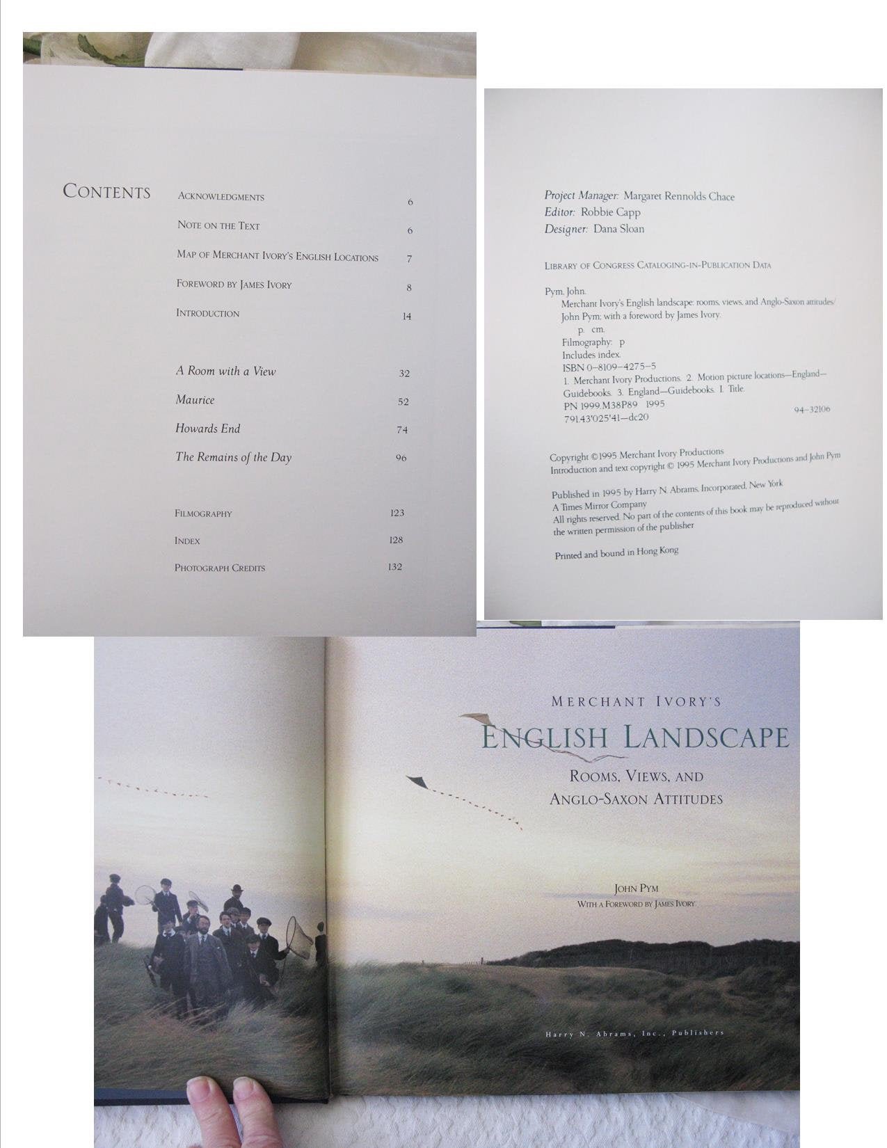 Vintage Book Merchant Ivory English Landscape gift book  Detailed Look into Merchant Ivory Films Decorative Library Decor WhenRosesBloom