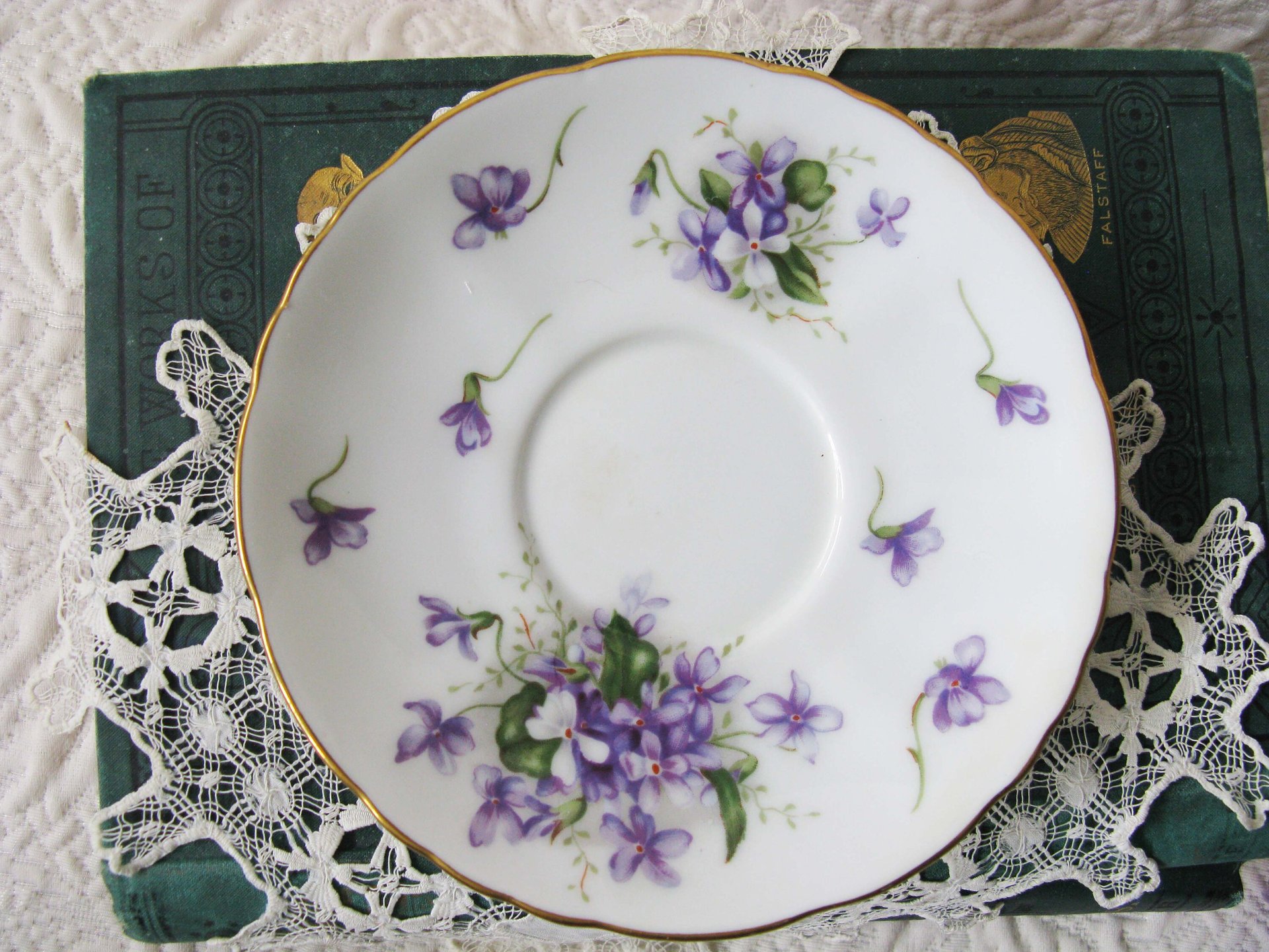 Tea Cup Spring Violets Rossetti China Occupied Japan Vintage Retro TeaTime Gift Dainty Mid Century Shabby Chic Romantic Tea WhenRosesBloom