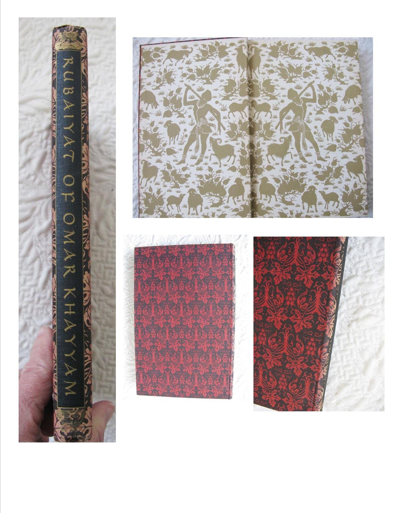 Rubaiyat Rubaiyyat Omar Khayyam Vintage Book Classic Poetry  Romance Love poem Literature Gift Decorative Library Decor   WhenRosesBloom