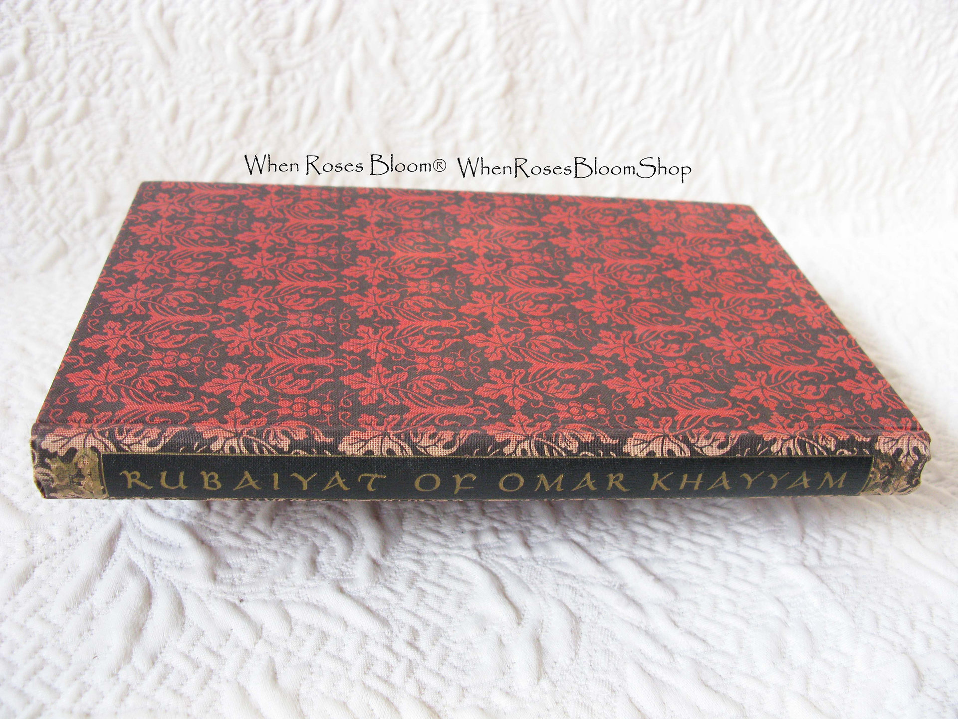 Rubaiyat Rubaiyyat Omar Khayyam Vintage Book Classic Poetry  Romance Love poem Literature Gift Decorative Library Decor   WhenRosesBloom