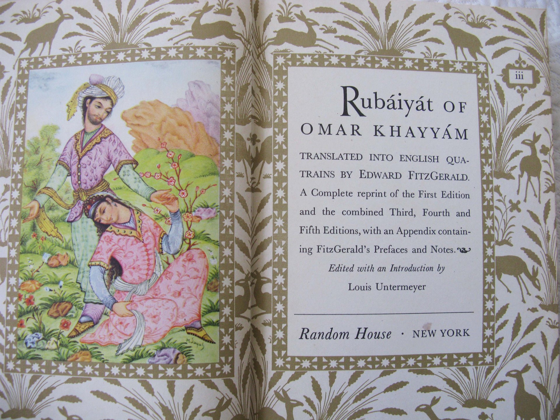 Rubaiyat Rubaiyyat Omar Khayyam Vintage Book Classic Poetry  Romance Love poem Literature Gift Decorative Library Decor   WhenRosesBloom