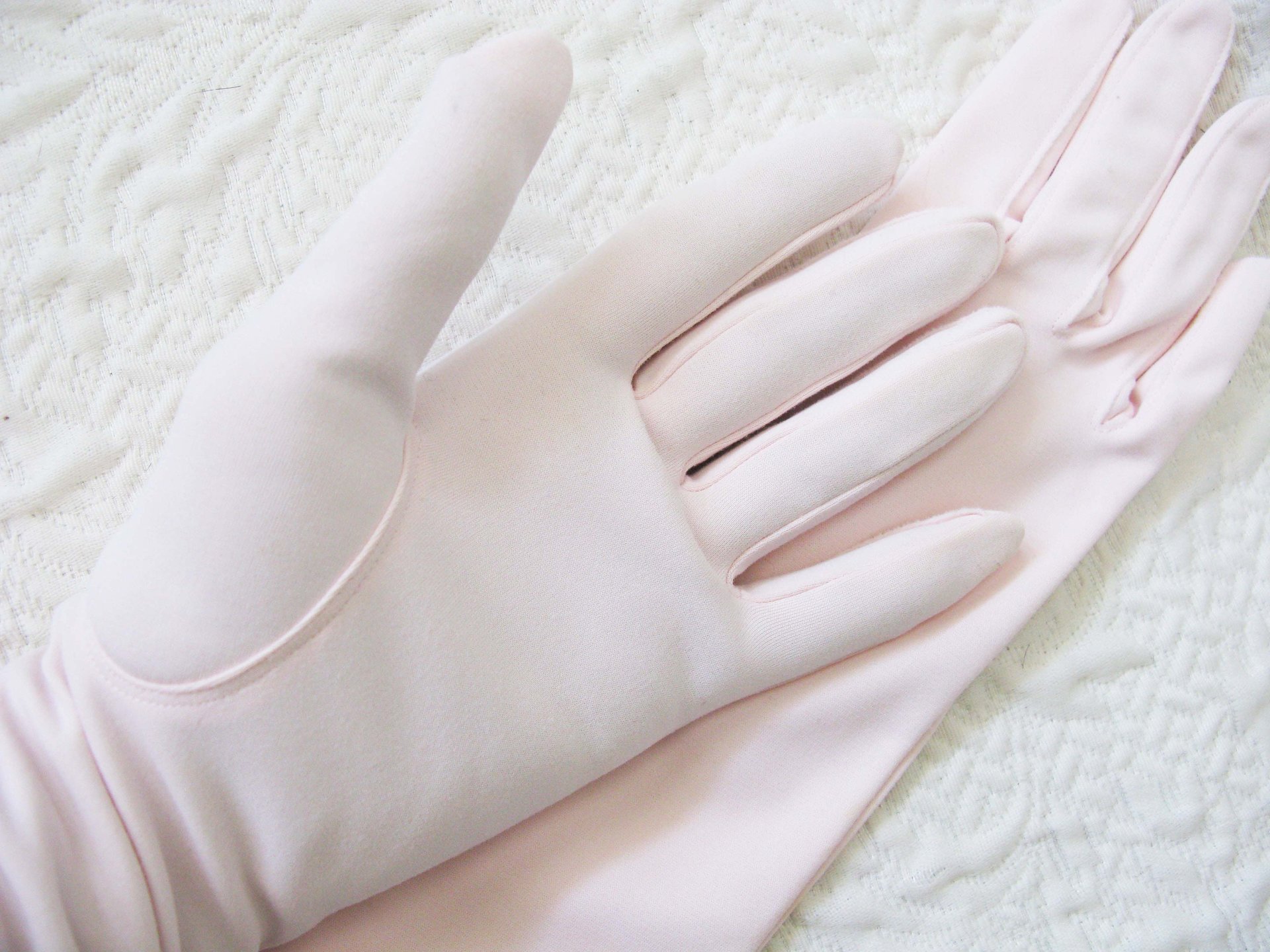 Pink Purse and Gloves Size 7 Vintage Retro Mid Century Dance Tea Party Audrey Hepburn 60s 70s Cosplay When Roses Bloom