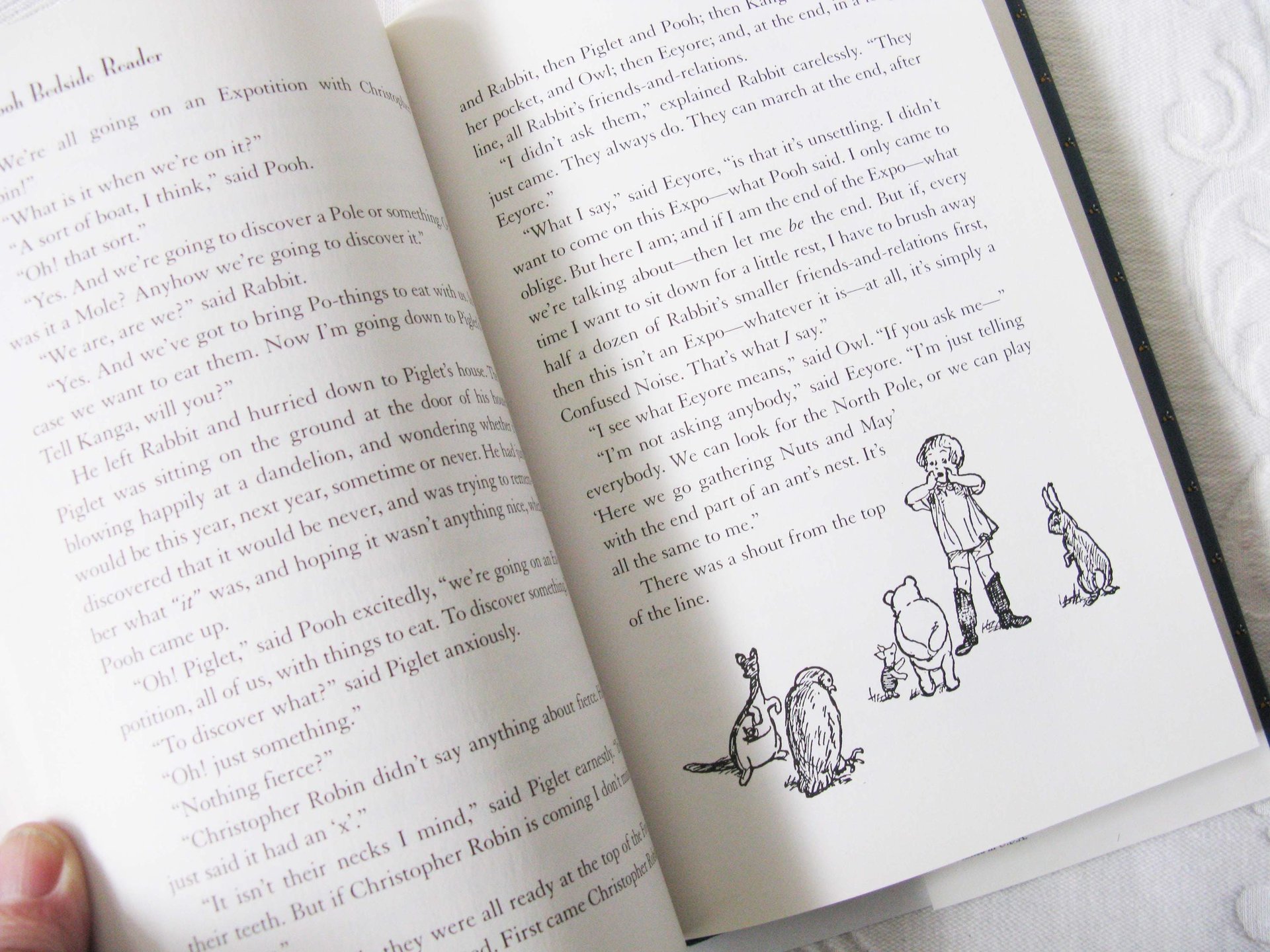 Book The Pooh Bedside Reader Winnie the Pooh 70th Anniv Vintage Retro Library Decorative Graphic Art Juvenile Child Fiction WhenRosesBloom