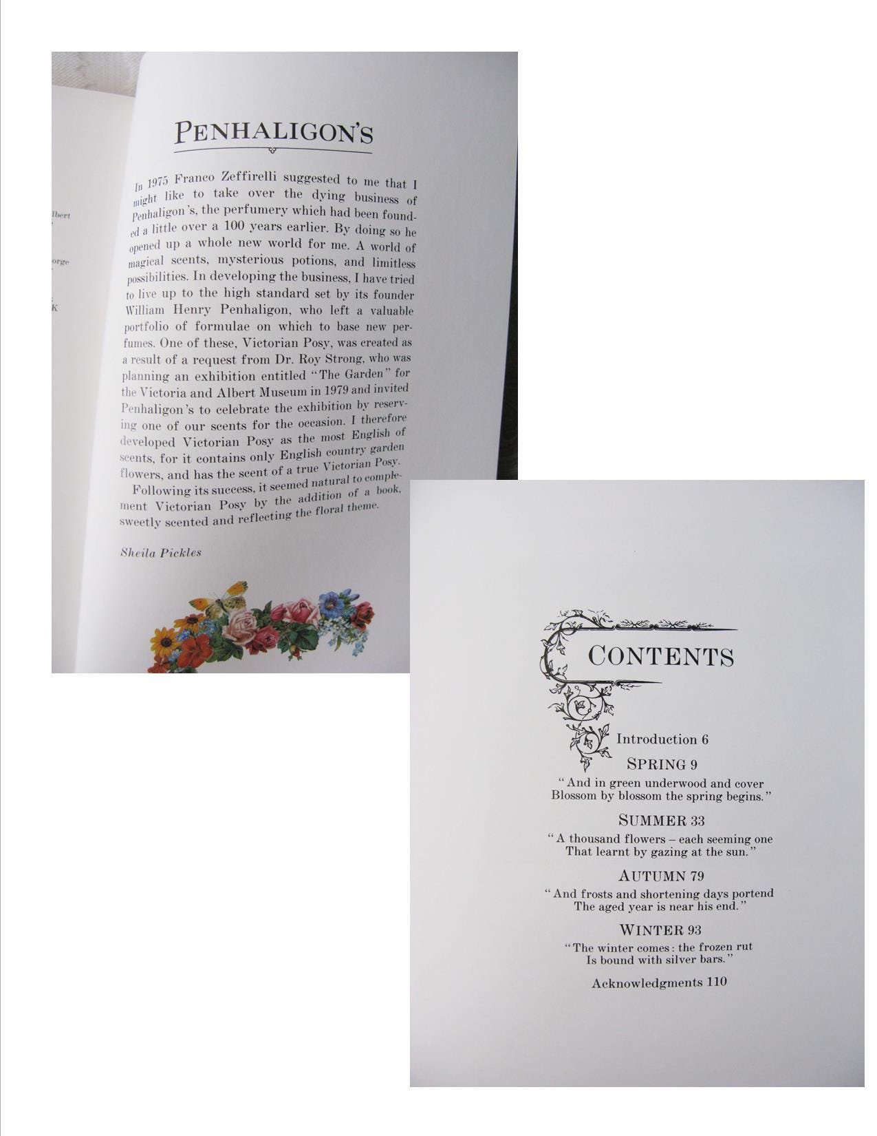 Vintage Penhaligon Scented Book A Victorian Posy  1st Ed English Perfumed Classic Romantic Gift  Decorative Library Decor WhenRosesBloom