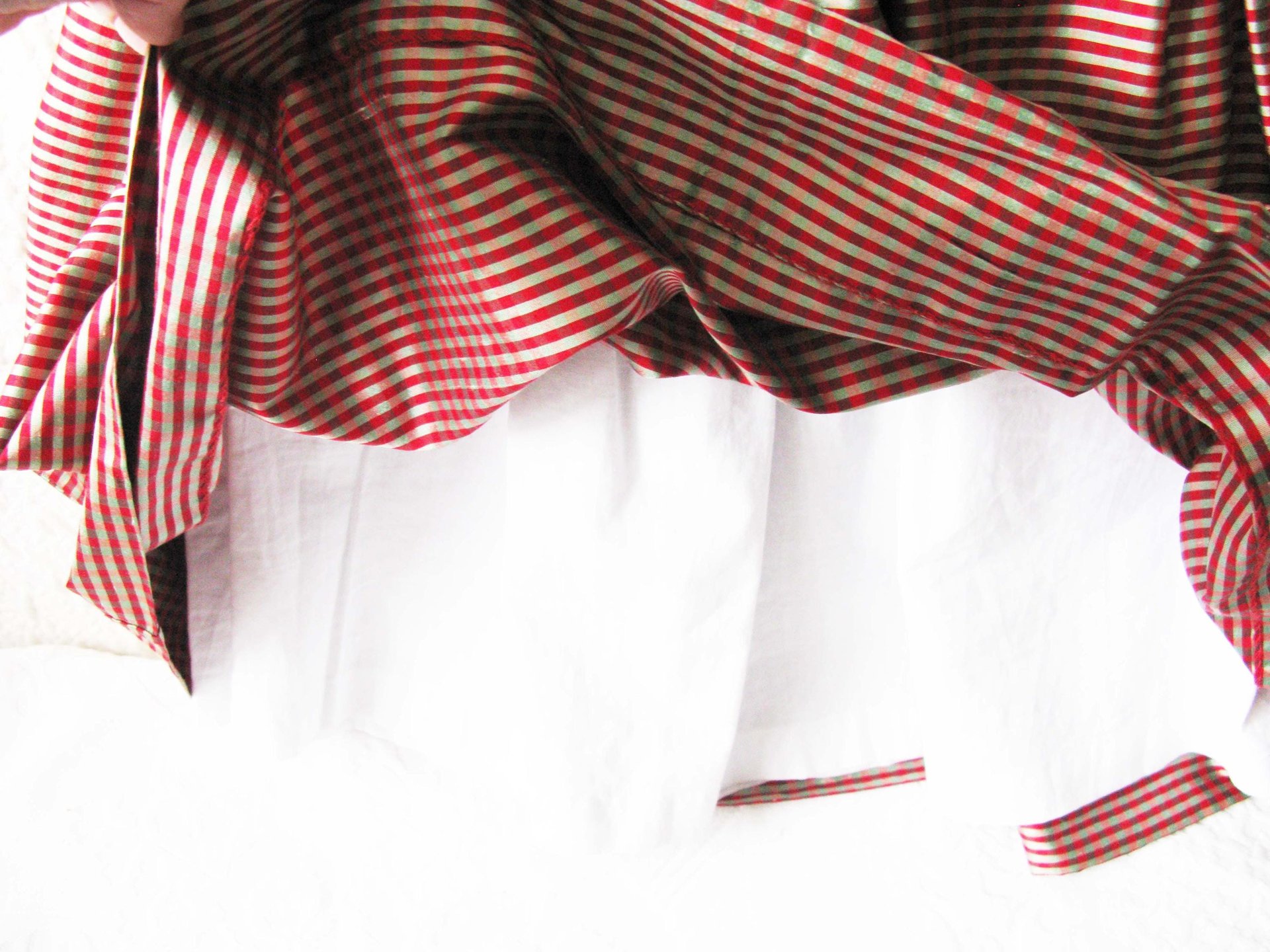 Vintage Child Silk Dress Red Stripe Strasburg Recital Christmas Outfit Size 4 Keepsake Heirloom Gift WhenRosesBloom