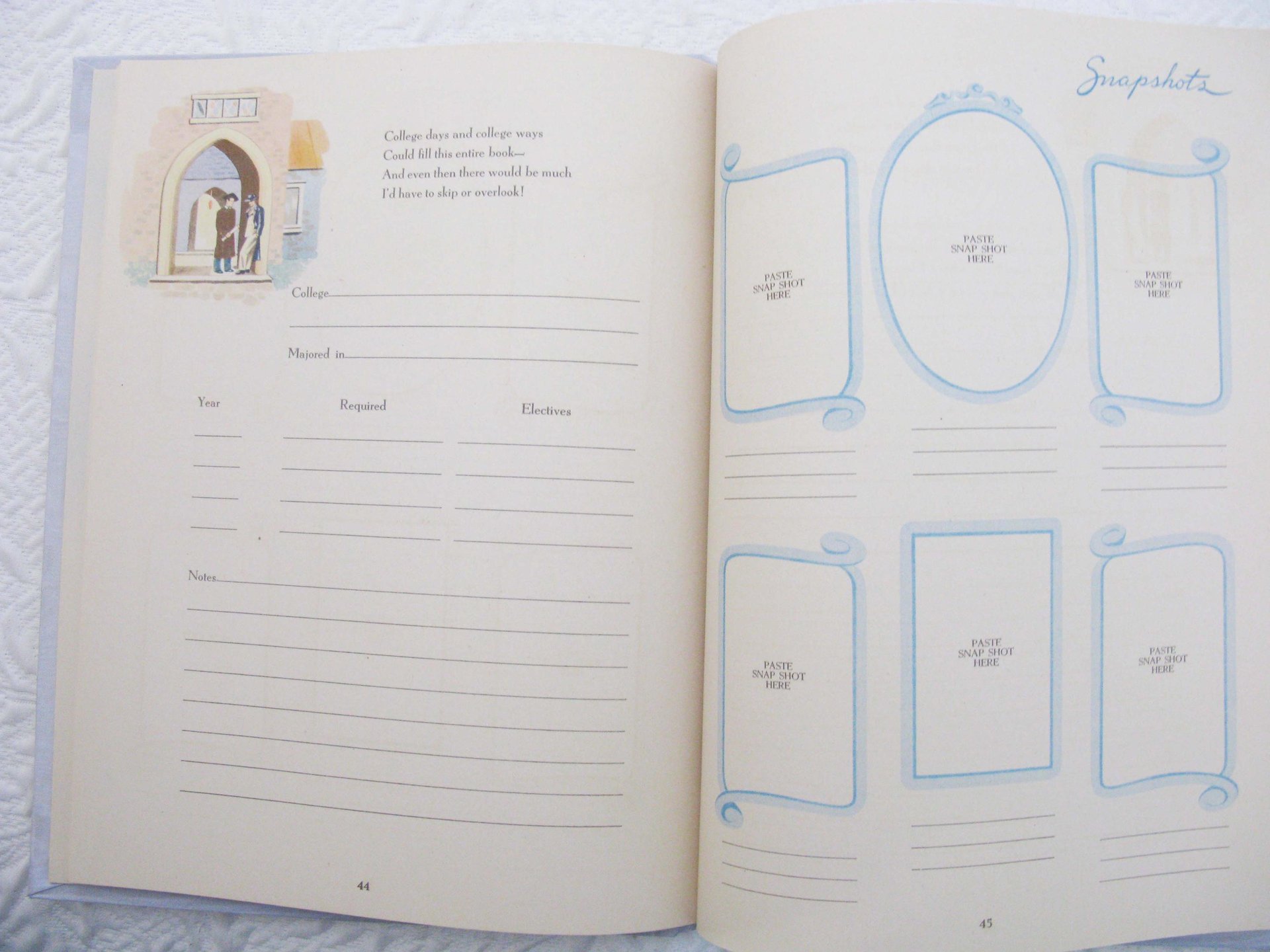 Baby Boy Book Vintage Record Events Retro Nursery Decorative Graphic Art  Juvenile Child  WhenRosesBloom