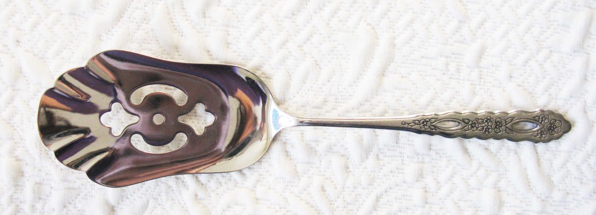Vintage Stainless Pastry Server Spreader Oneida Proposal Morning Blossom Party Entertain Tea Birthday Wedding Shower Gift  WhenRosesBloom