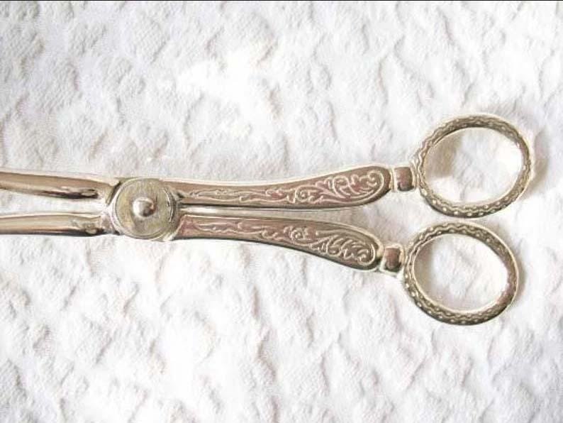 Silver Tea Pastry Sandwich Serving Tongs Elegant Afternoon Tea Gift Fancy Cake Pastry Dessert Cottage Granny Downton Abbey  WhenRosesBloom