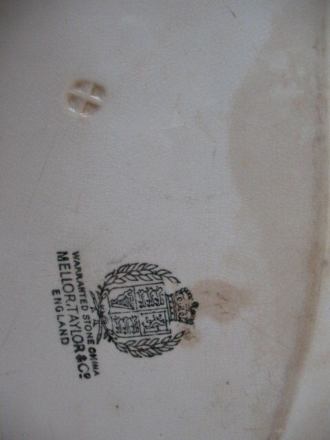 White Ironstone Platter Large English Vintage Tea Leaf Antique Cottage Kitchen Bath Rustic Farmhouse Pioneer Primitive WhenRosesBloom