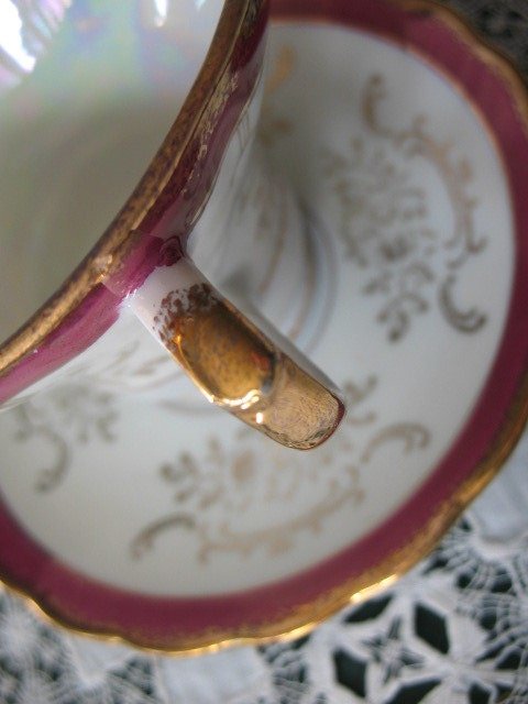 Vintage Tea Cup Pink Footed  Made in Japan Tea Time Gift Victoria Downton Abbey Tea Edwardian Shabby Chic Cottage Shabby Chic WhenRosesBloom