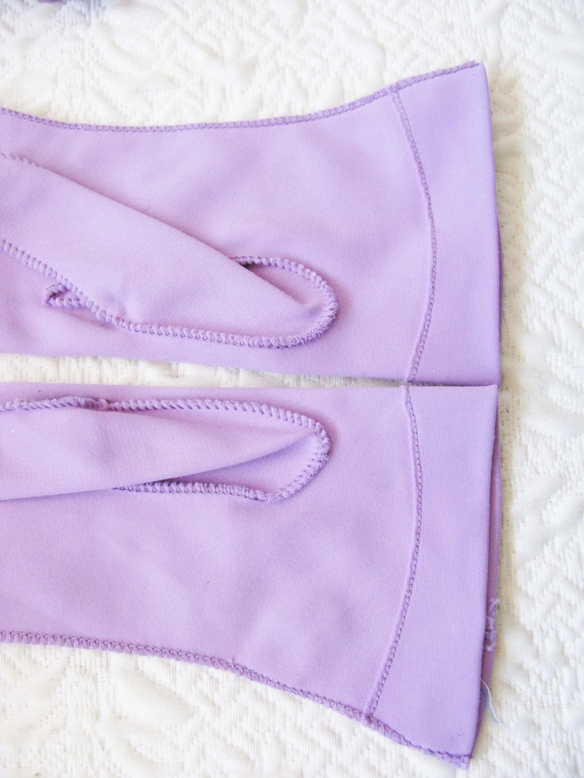 Purple Violet Gloves tailored Fabric Stetson Vintage Wedding Tea Party Mid Century Bridal Retro cosplay Gift for her When Roses Bloom