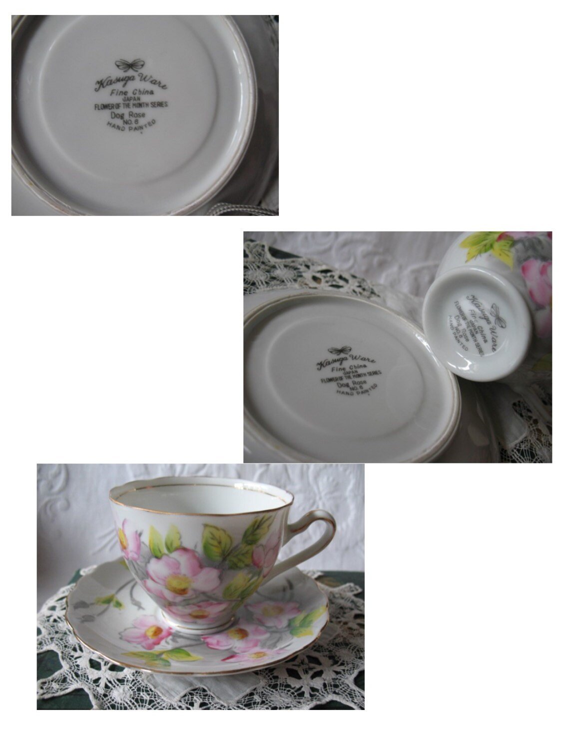 Vintage Tea Cup Pink Roses Japan  Mid Century Retro TeaTime Gift Hand Painted Classic Tea  Downton Abbey Shabby Chic WhenRosesBloom