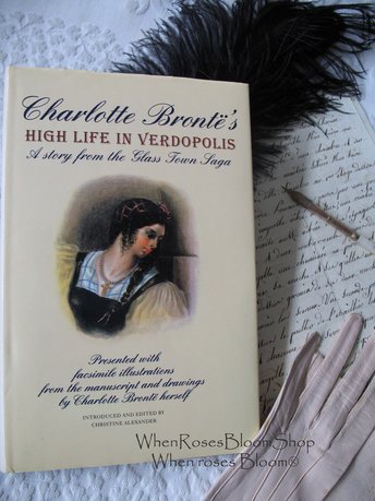 Charlotte Bronte Book High Life in Verdopolis Classic Romance Love Story Gift for her Rare Decorative Vintage Library Decor   WhenRosesBloom