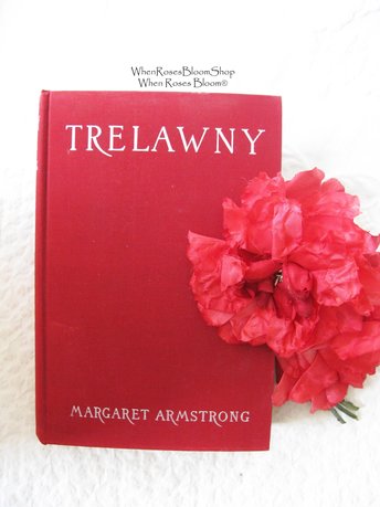 Vintage Red Book biography Trelawny Adventure Swashbucker Pirate Bryon Shelley Friend Margaret Armstrong Decorative Library WhenRosesBloom
