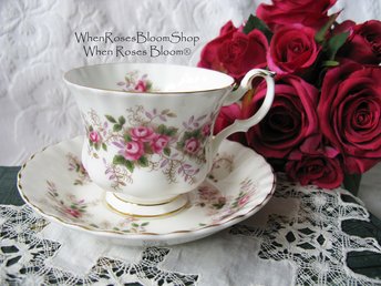 Royal Albert Lavender Rose Vintage Tea Cup English Bone China Retro TeaTime Gift Dainty Mid Century Style Shabby Chic WhenRosesBloom
