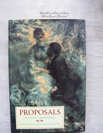 Vintage Book Proposals Romantic Love Classic Love A Lovers' Anthology Decorative Library Decor Famous Lovers Romantic Gift  WhenRosesBloom