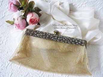 Clear Plastic Clutch Purse Evening Bag Vintage Atomic Mid Century Style 50 60s Retro Cocktail Party Classic Hollywood Glamour WhenRosesBloom