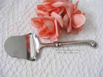 Silver Cheese Slicer Server Elegant Vintage Party Buffet Tea Downton Austen Cottage Shabby Chic Tea Gift WhenRosesBloom
