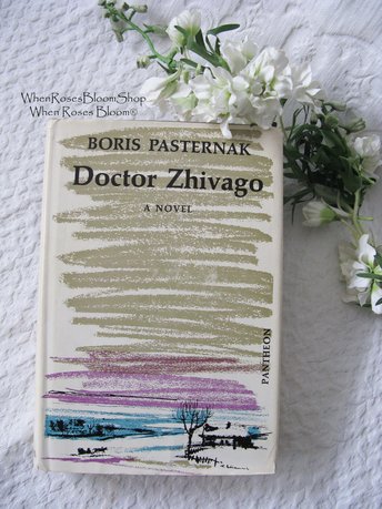 Dr. Zhivago Vintage Book 1958 Classic Romance Love Boris Pasternak Russian Literature Gift Decorative Library Decor   WhenRosesBloom