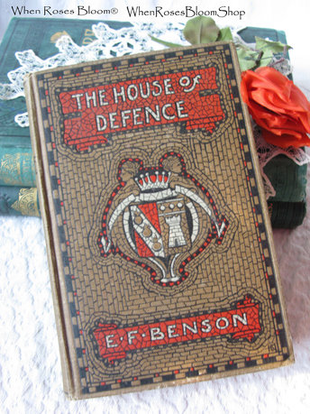 Vintage Book House of Defence  1st Edition 1906 Pretty Decorative Book Classic Book Gift  Library Decor Art Nouveau Edwardian WhenRosesBloom