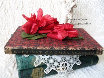 Rubaiyat Rubaiyyat Omar Khayyam Vintage Book Classic Poetry  Romance Love poem Literature Gift Decorative Library Decor   WhenRosesBloom