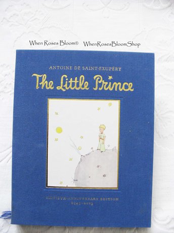 Book The Little Prince Vintage Retro Library Decorative Graphic Art  Juvenile Child Fiction Fantasy 60th Anniversary Edition WhenRosesBloom