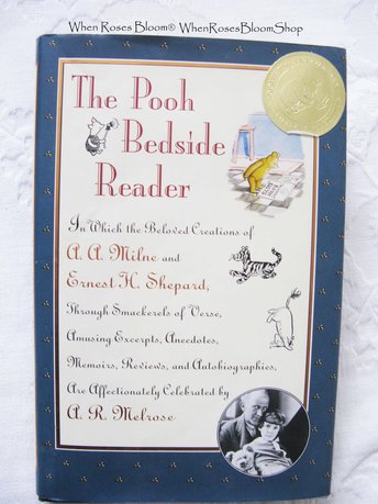Book The Pooh Bedside Reader Winnie the Pooh 70th Anniv Vintage Retro Library Decorative Graphic Art Juvenile Child Fiction WhenRosesBloom
