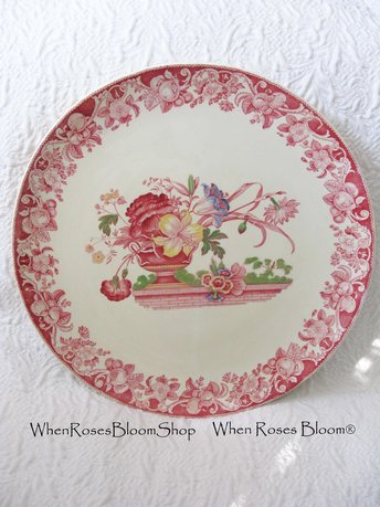 Vintage Royal Doulton Pomeroy Large Platter Round English Bone China Tea Party Wedding Birthday Classic Elegant Tea Gift  WhenRosesBloom